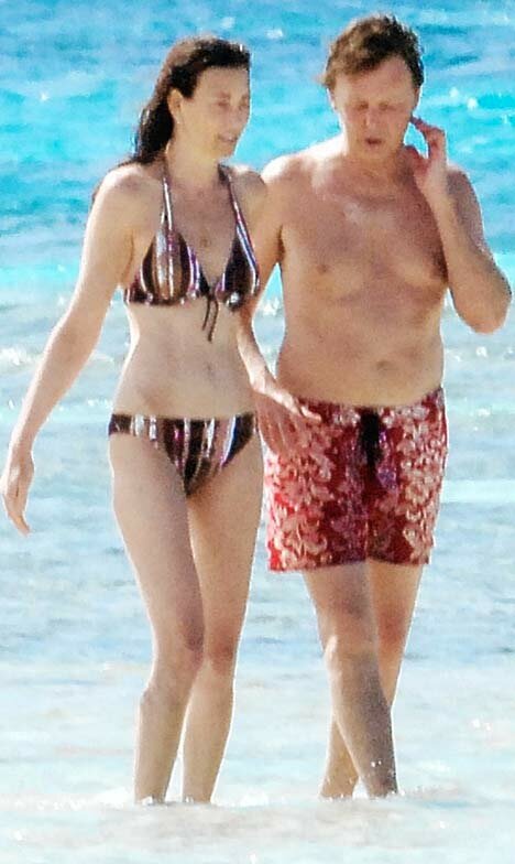 Nancy Shevell and Sir Paul McCartney in Antigua
