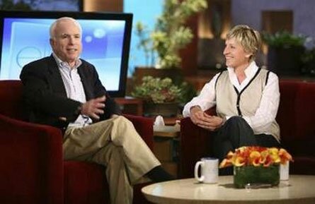 Ellen DeGeneres Talks Gay Marriages with John McCain