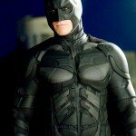 Christian Bale as The Batman in full Bat robe