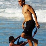 Presidential Candidate Barack Obama in Swimwear