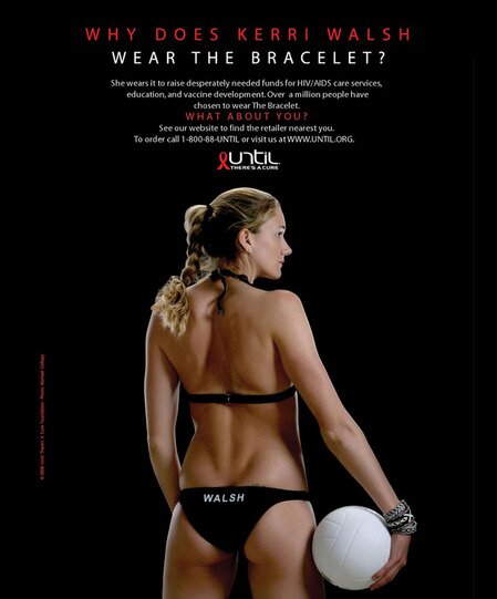 Kerri Walsh Shows her Ass to Fight AIDS Kerri Walsh Shows her Ass to Fight AIDS