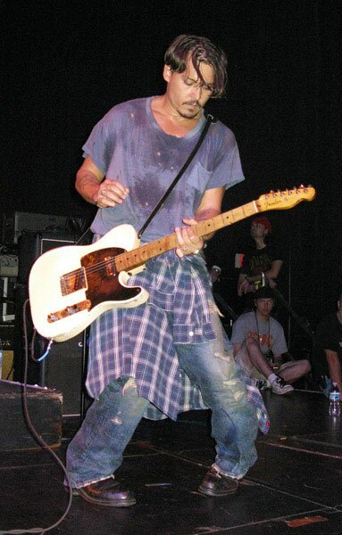 Johnny Depp Guitar Riff Live on Stage with The Kids