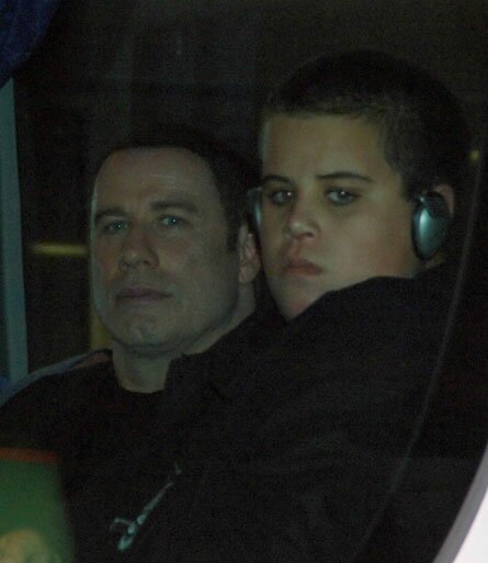 Jett Travolta with famous dad John Travolta