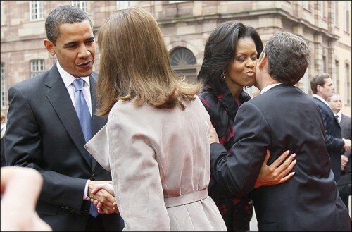 Barack Obama in France - Carla Bruni Sarkozy Doesn't Like Him Either