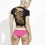 Pink Shows Off her Tight Ass and Toned Back