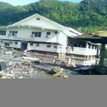 Rubble all Ove the Road After Devastating Tsunami in Samoa