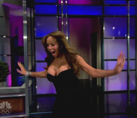 Sad News: Fat and Ugly Mariah Carey Didn't Fall All the Way on Jay Leno
