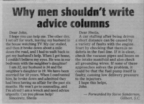 Advice Column Sample
