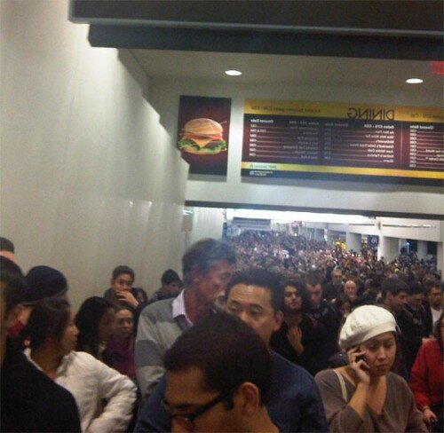 Newark Airport Evacuation Photo