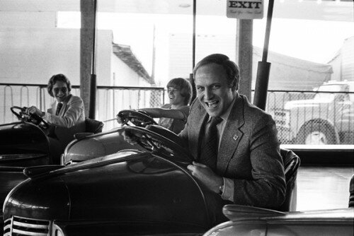 Dick Cheney Riding a Bumper Car in Dallas in 1976