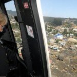 Earthquake in Chile Photo: Chilean President Michelle Bachelet Views the Damage