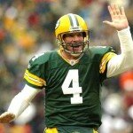 Brett Favre Hit in the Nuts with a Football