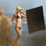 Paris Hilton During Bikini Photoshoot in the Tropics