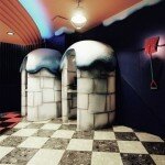 Brothel in Japan - Photo of Room Themed as Checkered Igloos