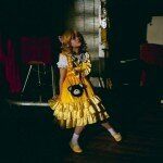 Photo of a Cosplay Girl in China Wearing Yellow Costume