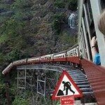 The Oh Shit Moment Photo of Train Falling off Bridge