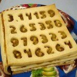 Book Shaped Cake with Pi Value on the Cover