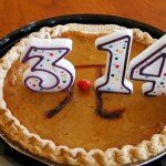 Simple Way to Make a Pi Day Pie - Use Number Candles from a Dollar Store