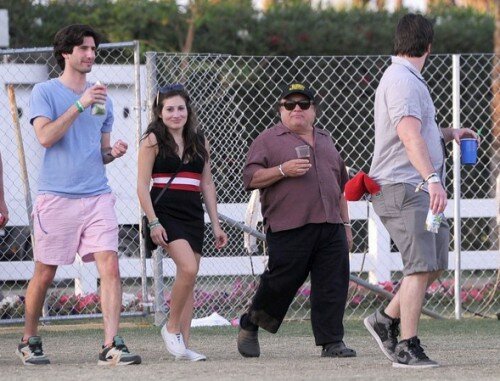 Danny DeVito with His Daughter Lucy at Coachella